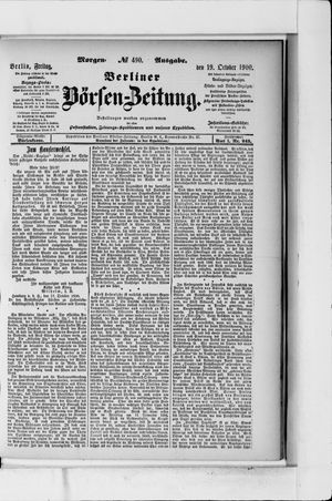 Berliner Börsen-Zeitung vom 19.10.1900