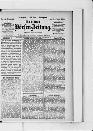 Berliner Börsen-Zeitung vom 25.10.1900