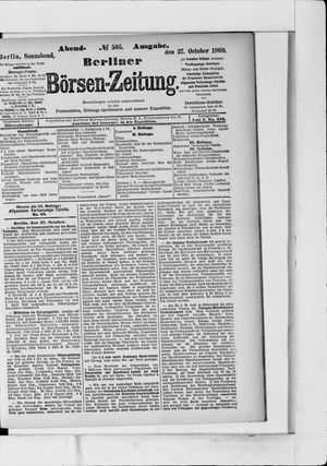 Berliner Börsen-Zeitung vom 27.10.1900