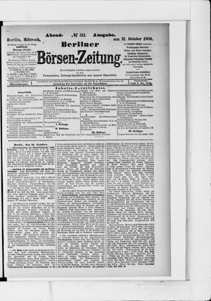 Berliner Börsen-Zeitung vom 31.10.1900