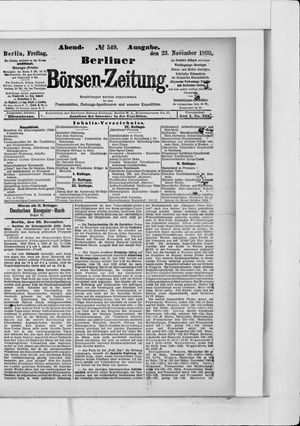 Berliner Börsen-Zeitung vom 23.11.1900