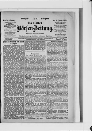 Berliner Börsen-Zeitung vom 06.01.1901