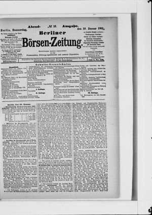 Berliner Börsen-Zeitung vom 10.01.1901