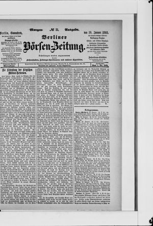 Berliner Börsen-Zeitung vom 19.01.1901