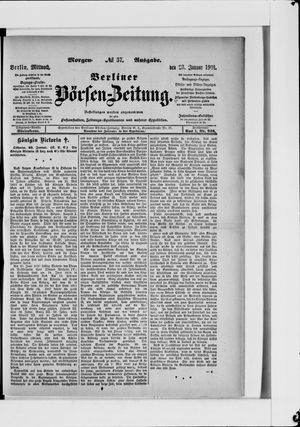 Berliner Börsen-Zeitung vom 23.01.1901