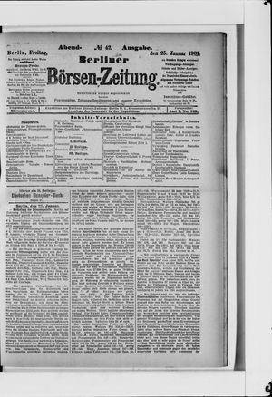 Berliner Börsen-Zeitung vom 25.01.1901