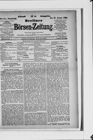 Berliner Börsen-Zeitung vom 26.01.1901