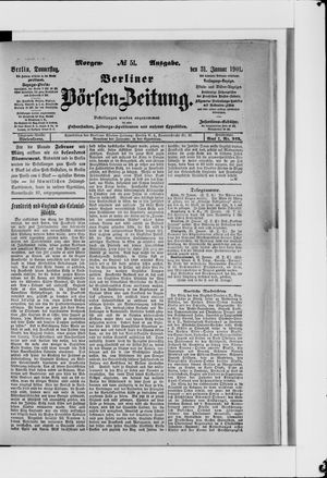 Berliner Börsen-Zeitung vom 31.01.1901