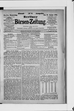 Berliner Börsen-Zeitung vom 31.01.1901