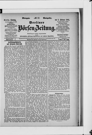 Berliner Börsen-Zeitung vom 03.02.1901