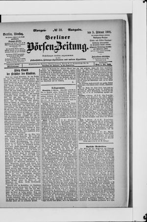 Berliner Börsen-Zeitung vom 05.02.1901