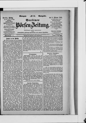 Berliner Börsen-Zeitung vom 08.02.1901