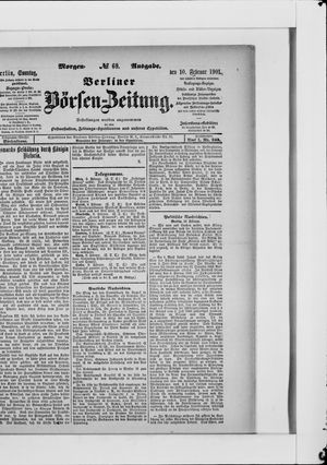Berliner Börsen-Zeitung vom 10.02.1901