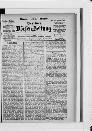 Berliner Börsen-Zeitung vom 12.02.1901