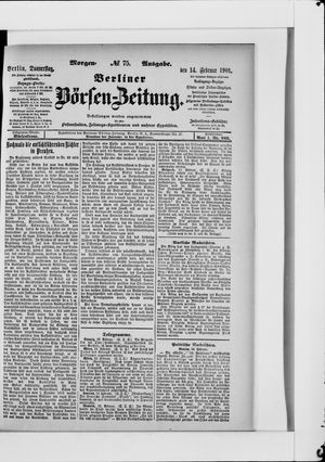 Berliner Börsen-Zeitung vom 14.02.1901