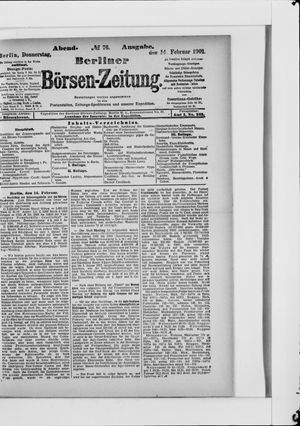 Berliner Börsen-Zeitung vom 14.02.1901