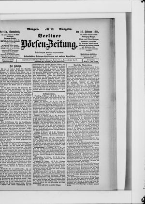 Berliner Börsen-Zeitung vom 16.02.1901