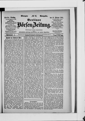 Berliner Börsen-Zeitung vom 19.02.1901