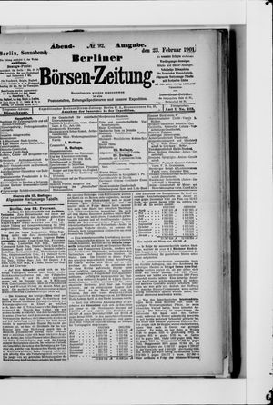 Berliner Börsen-Zeitung vom 23.02.1901