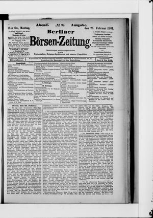 Berliner Börsen-Zeitung vom 25.02.1901