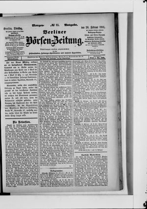 Berliner Börsen-Zeitung vom 26.02.1901