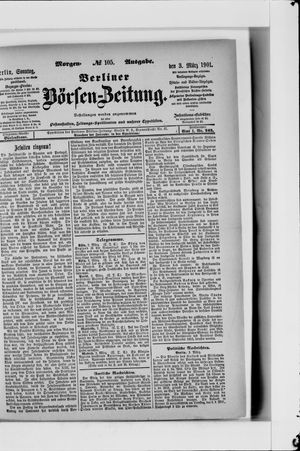 Berliner Börsen-Zeitung vom 03.03.1901