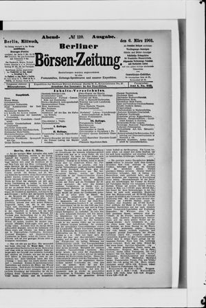 Berliner Börsen-Zeitung vom 06.03.1901