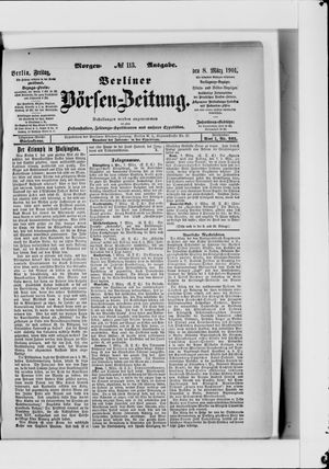 Berliner Börsen-Zeitung vom 08.03.1901
