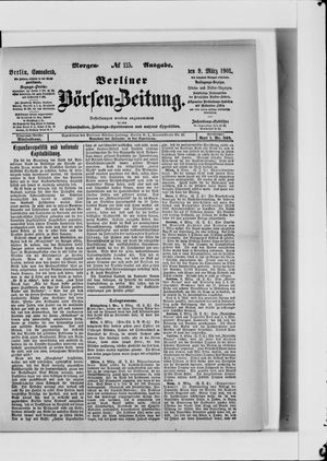 Berliner Börsen-Zeitung vom 09.03.1901