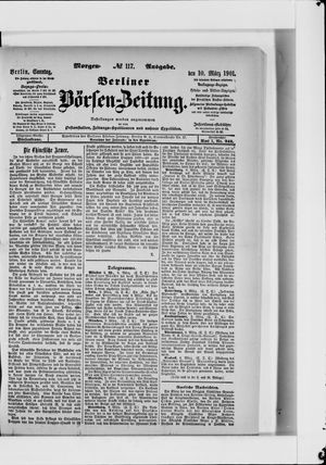 Berliner Börsen-Zeitung vom 10.03.1901