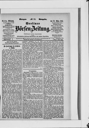 Berliner Börsen-Zeitung vom 13.03.1901