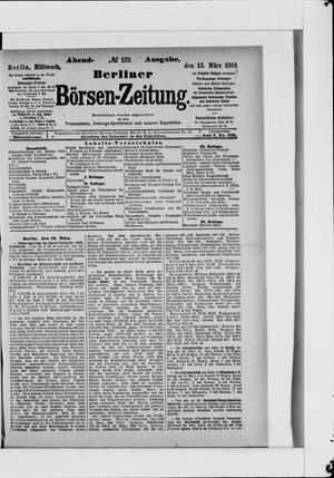Berliner Börsen-Zeitung vom 13.03.1901