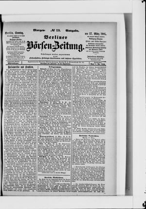 Berliner Börsen-Zeitung vom 17.03.1901