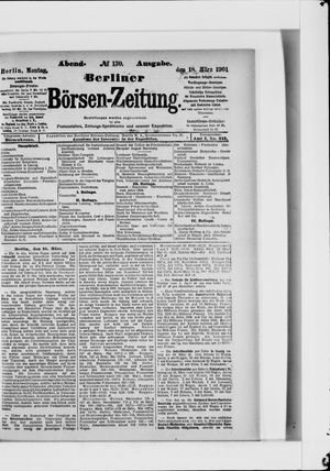 Berliner Börsen-Zeitung vom 18.03.1901