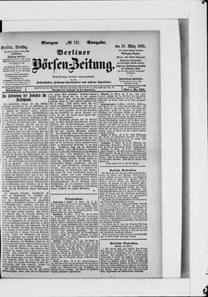 Berliner Börsen-Zeitung vom 19.03.1901