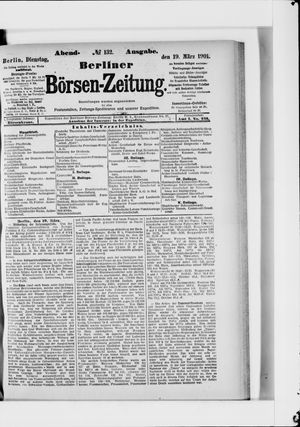 Berliner Börsen-Zeitung vom 19.03.1901