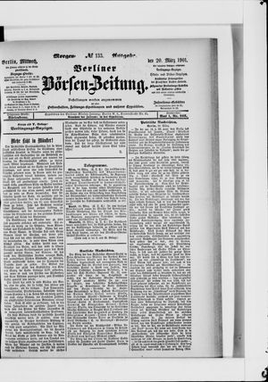 Berliner Börsen-Zeitung vom 20.03.1901