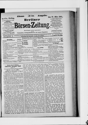 Berliner Börsen-Zeitung vom 22.03.1901