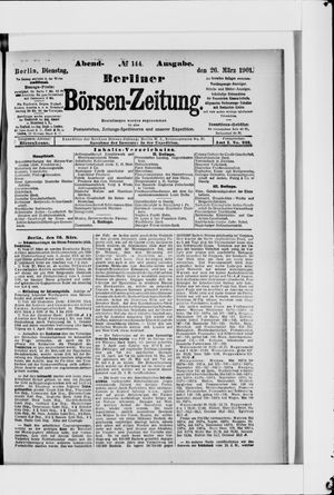 Berliner Börsen-Zeitung vom 26.03.1901