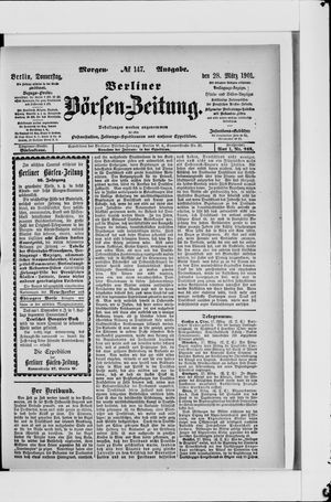 Berliner Börsen-Zeitung vom 28.03.1901
