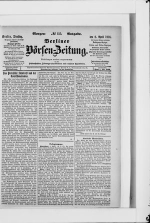 Berliner Börsen-Zeitung vom 02.04.1901