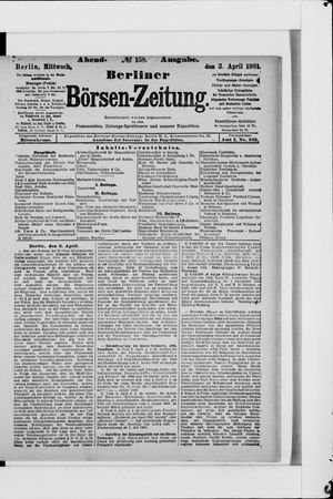 Berliner Börsen-Zeitung vom 03.04.1901