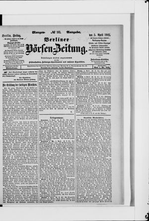 Berliner Börsen-Zeitung vom 05.04.1901