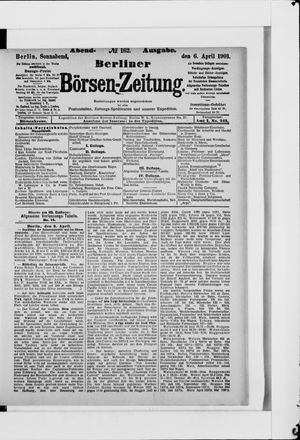 Berliner Börsen-Zeitung vom 06.04.1901