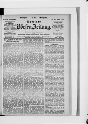 Berliner Börsen-Zeitung vom 13.04.1901