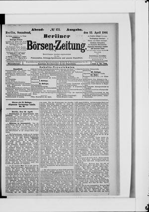 Berliner Börsen-Zeitung vom 13.04.1901