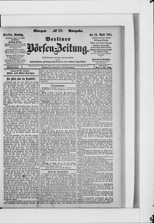 Berliner Börsen-Zeitung vom 14.04.1901