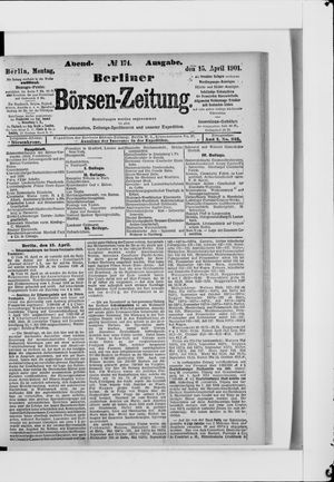 Berliner Börsen-Zeitung vom 15.04.1901