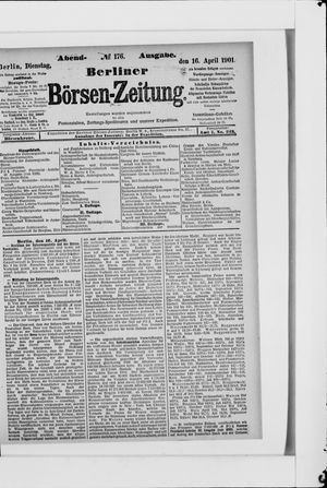 Berliner Börsen-Zeitung vom 16.04.1901