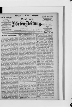 Berliner Börsen-Zeitung vom 18.04.1901